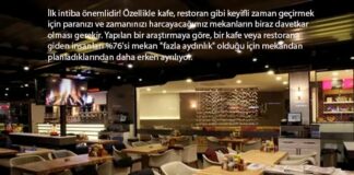Kafe ve Restoranlar İçin Aydınlatma Önerileri