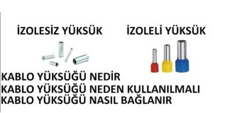 Kablo Yüksüğü Nedir, Çeşitleri Nelerdir, Nerelerde Niçin Kullanılır ? kablo-yuksugu-13213