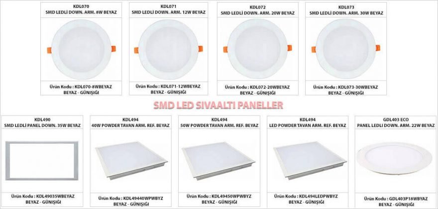 smd-led-sivaalti-led-armatur-downlight-modelleri-gorselleri