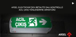 Arsel Elektronik’den Betalite DALI Kontrollü Acil Çıkış Yönlendirme Armatürü
