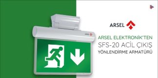 Arsel Elektronik’ten SFS-20 Acil Çıkış Yönlendirme Armatürü